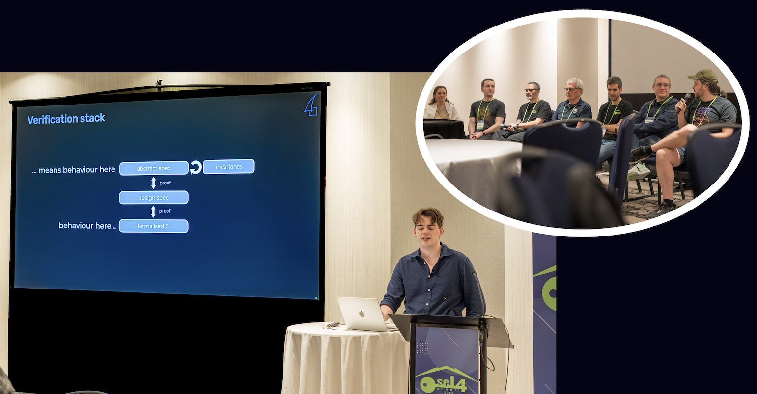 Picture of Ryan's talk and TSC panel